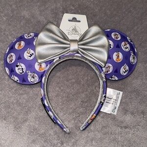 Disney 2023 Loungefly‎ 100 Years purple Minnie Ears Headband Mickey Pluto Goofy